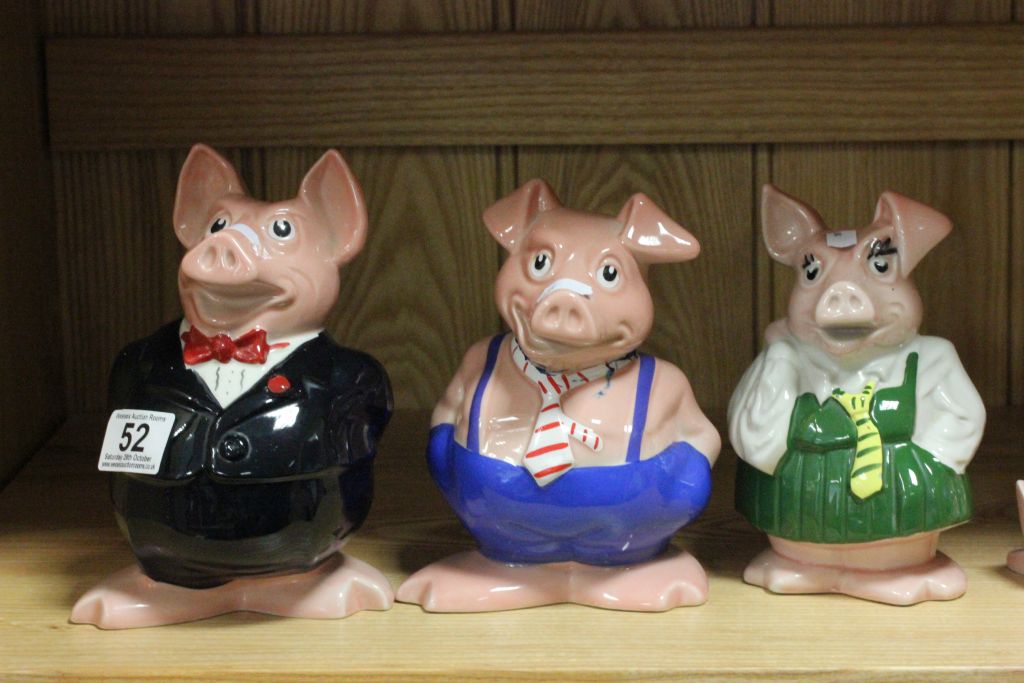 Collection of five Wade Natwest Pig money banks - Image 2 of 3