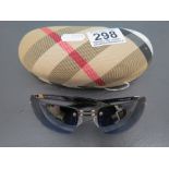 Vintage cased pair of Sunglasses marked Burberry