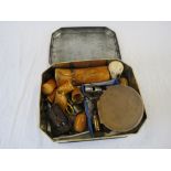 Collection of Oriental items to include; coins, Snuff bottles, hardstone carvings, whistles & Medals