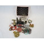 Box of mixed collectables including silver plate and jewellery