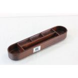 Mahogany wooden stamp/ pen stand