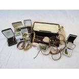 Collection of vintage costume jewellery to include boxed