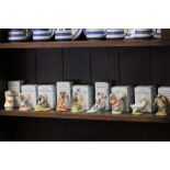 A collection of nine boxed Royal Albert Beatrix Potter figures to include; Mr Alderman Ptolemy,