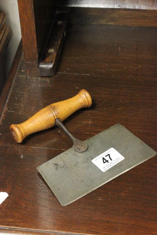 Vintage Herb Chopper with Turned Wooden Handle