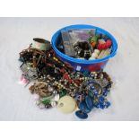 Large amount of costume jewellery to include vintage
