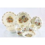 Collection of Royal Doulton Bunnykins to include baby bowls, mugs etc