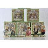 Collection of six boxed Royal Doulton Brambly Hedge series character figures to include