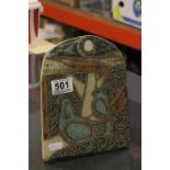 Maria Guerten - a signed limited edition vintage pottery tile number 8/50 signed and monogrammed