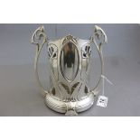 Art Nouveau WMF silver plated two handled bottle stand