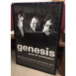 Music Memorabilia - Genesis 'Land Of Confusion' framed and glazed promotional poster. 152cm x 104cm