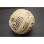 Football Autographs - Signed Super Ace by the WC 1966 England squad although the item is very faded.