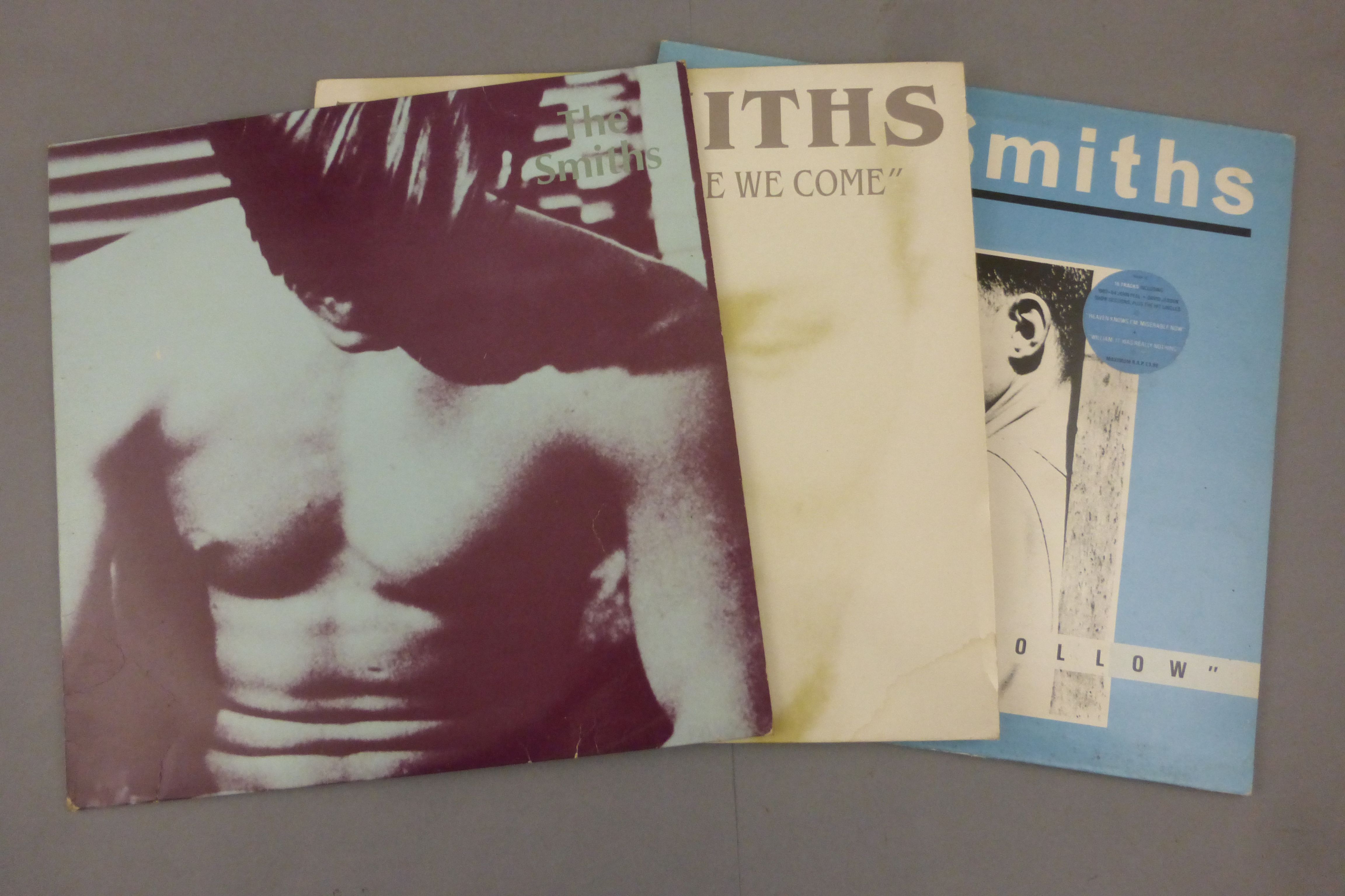 Vinyl - The Smiths - Three LP's to include Hatful Of Hollow (Rough 76), The Smiths (Rough 61), and