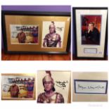 TV Autographs - Two framed and glazed Only Fools and Horses to include David Jason & Nicholas