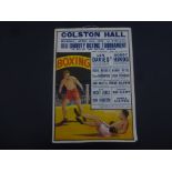 Boxing - Promotional poster, Colston Hall Bristol, Charity event 3 Apr 1944, including Len Davies