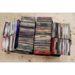 Vinyl - Collection of over 500 45s most in company sleeves from the 80s & 90s, sleeves and vinyl