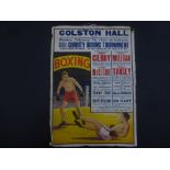 Boxing - Promotional poster, Colston Hall Bristol, Charity event 7 Feb 1944, including Bert Gilroy v