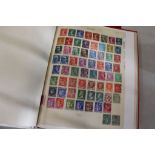 Four stamp albums with a quantity of French stamps, quantity of envelopes, some mint, some used