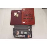 Improved stamp album world stamps used hinged and a small bundle of world stamps mint & used in