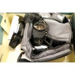 A cased Minolta X500 camera and lens etc and other accesories.