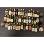 Large Collection of Miniature Whiskeys including Malts