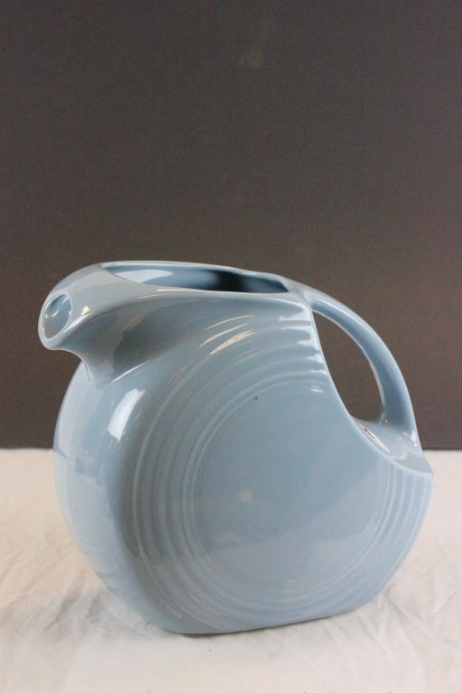 An art deco blue ground jug.