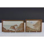 Two Framed and Glazed Watercolours by Cornish Artist T H Victor