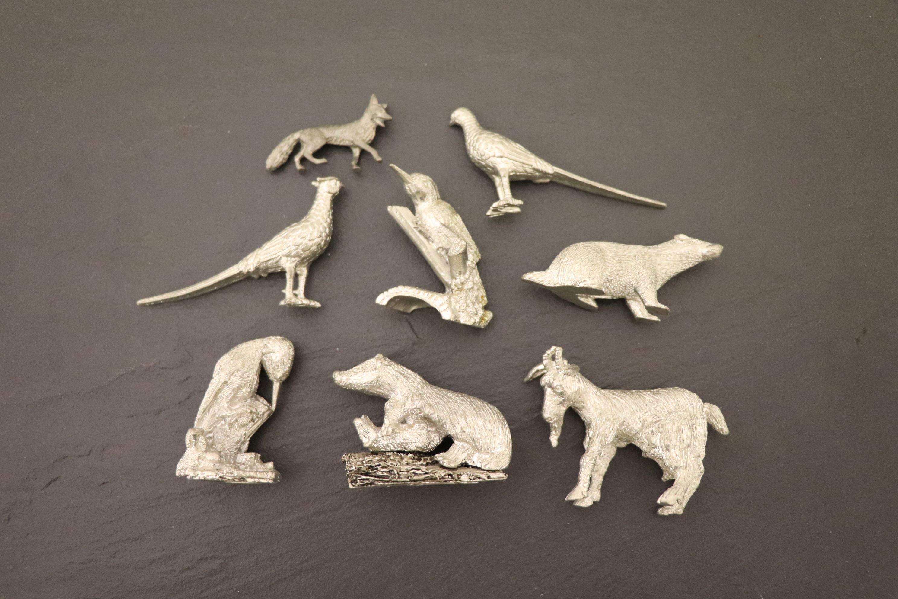 Collection of white metal Animal figures - Image 2 of 4