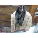 Ladies Short Fur Jacket with stole