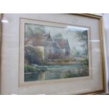 Early 20th century Watercolour of a Water Mill signed Yarnbrook 1929