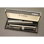 Parker Ballpoint Pen, Parker Fountain Pen, Replica Cabinet War Room Fountain Pen and Pentel Pen