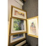 Four framed & glazed Limited Edition prints