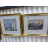 Two Framed and Glazed Middle Eastern Scene Watercolours