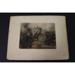 Unframed WW1 sketch signed Charles Fourquery 1916