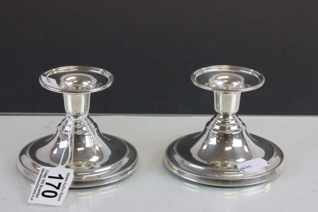 Pair of German Hallmarked silver Candlesticks