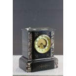 Victorian Slate and Marble Mantle Clock