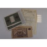 Collection of vintage Banknotes to include German