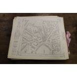 Large quantity of mainly 1960s London area ordnance survey maps, approx. 120