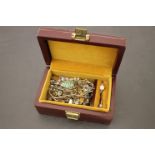 Jewellery Box containing Silver and Yellow Metal Items