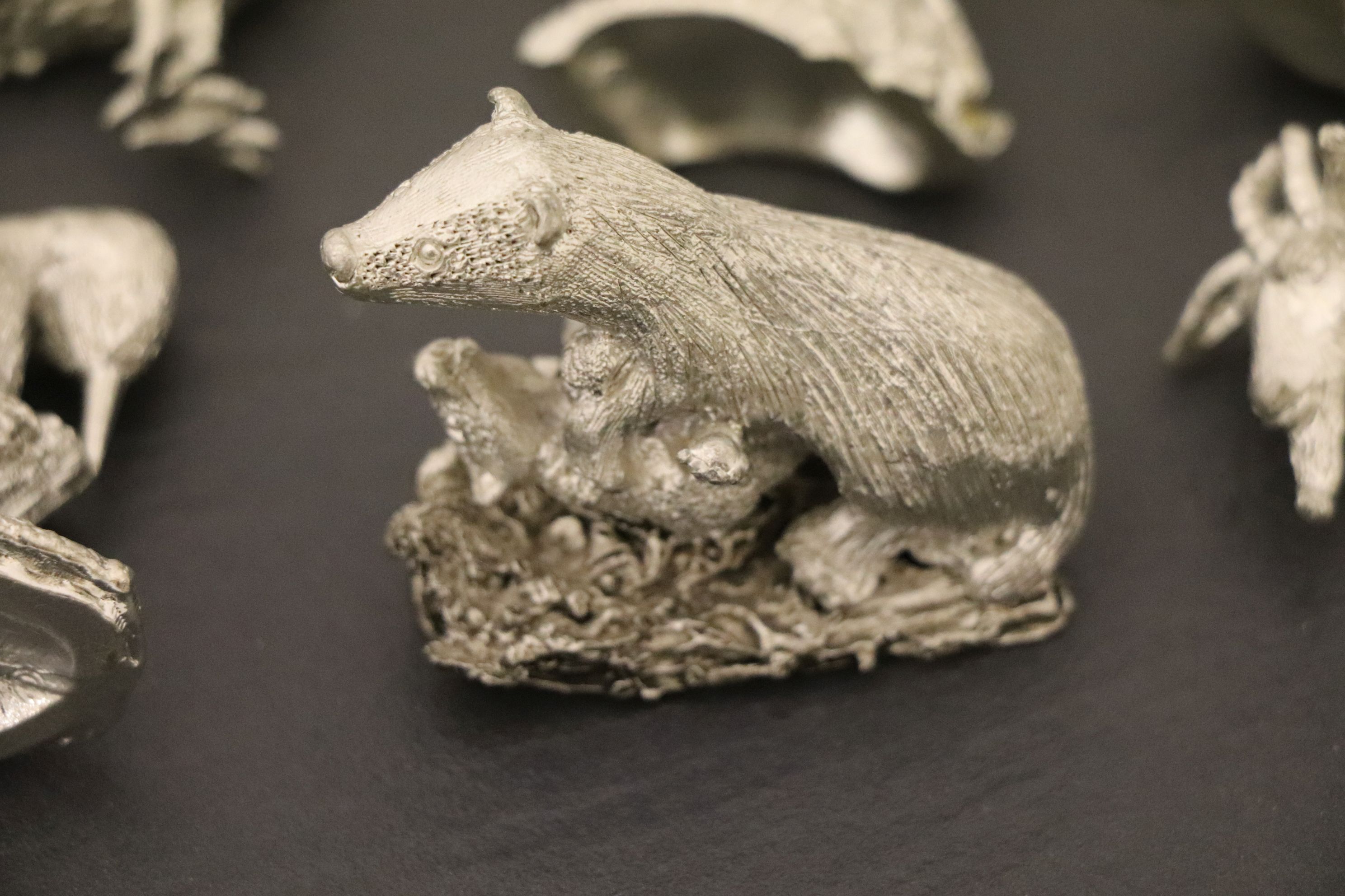 Collection of white metal Animal figures - Image 4 of 4