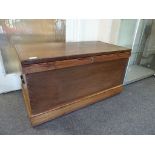 A Victorian pine blanket box