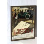 A vintage Pepsi Cola pub advertising mirror