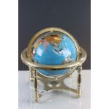 Gemstone Style Globe on Stand