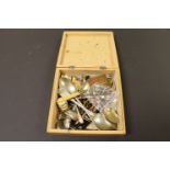 Box of Mixed Collectables including Pens, Watches, Spoons, etc