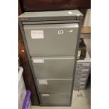 Bisley Metal Four Drawer Filing Cabinet