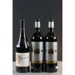 Wine - two bottles of Bodegas Vina Izada Rioja Reserva 2009, plus a bottle of Cave De Tain Hermitage
