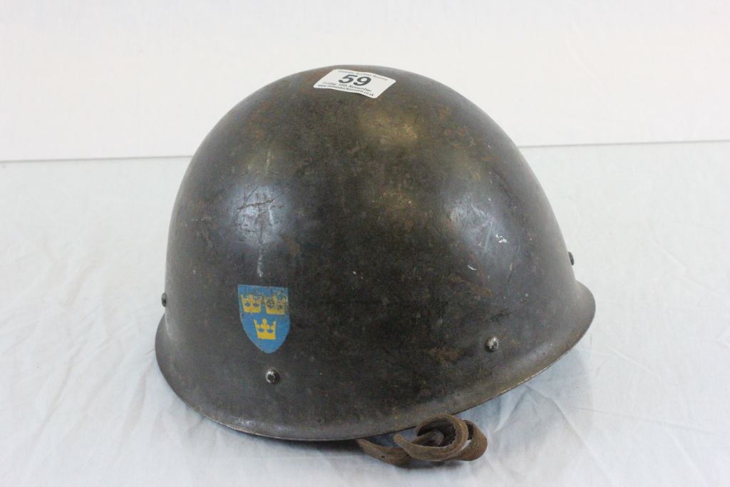 World War II Swedish Military Helmet