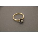 Ladies 9ct Gold, Sapphire & Diamond Engagement ring
