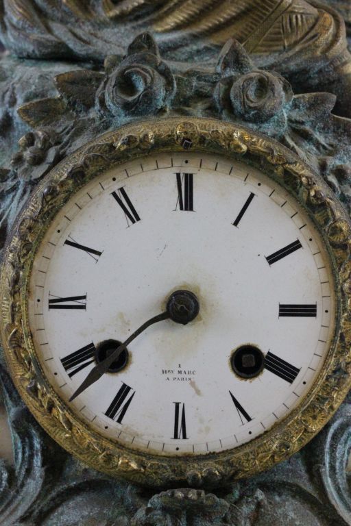 Henry Marc (Paris) mantle clock for restoration - Image 4 of 4
