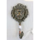 Vintage brass coat hook with Lion masque