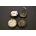 Four Silver Pocket Watches (a/f)